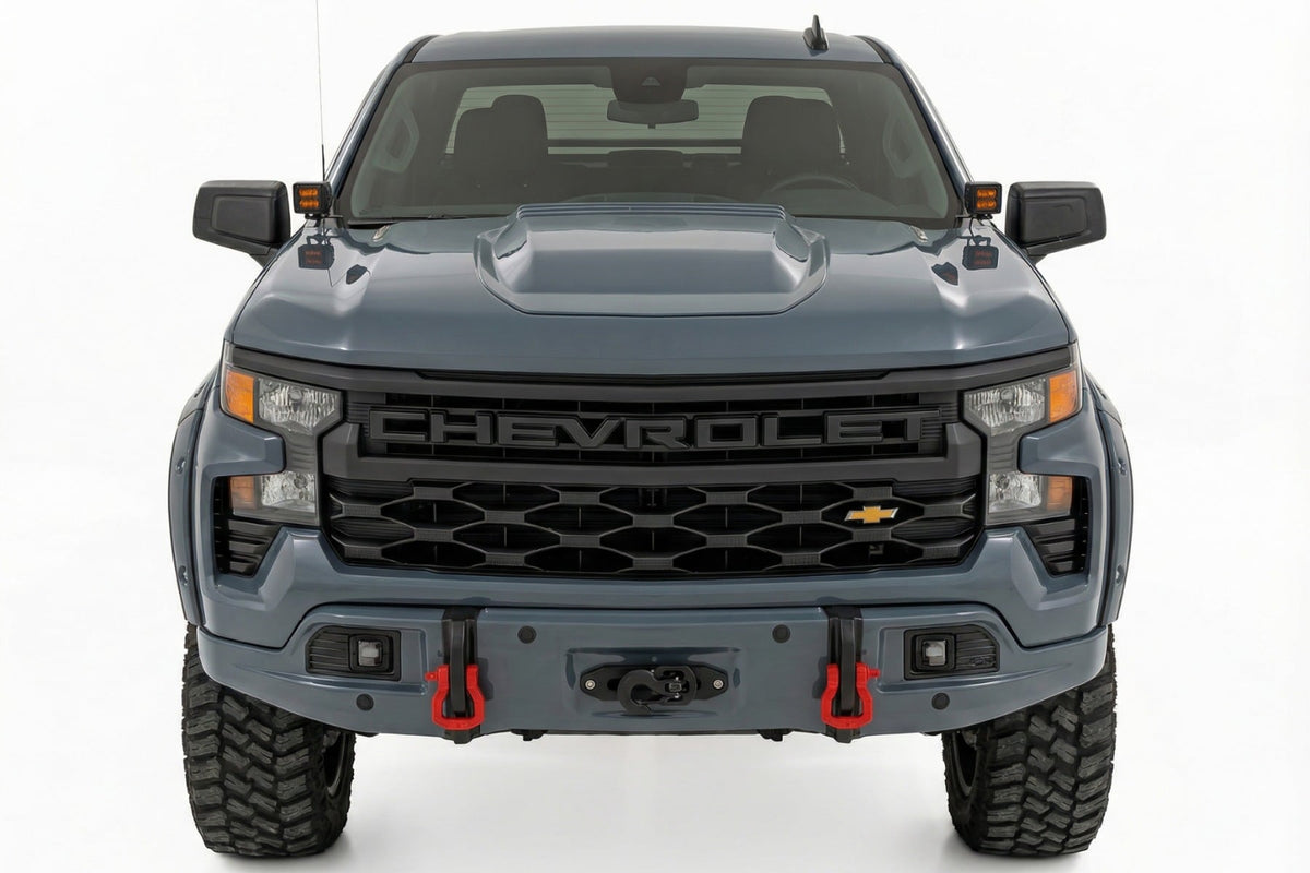 Rough Country - Front FXS Bumper - 12000S - GNO Slate Gray - Chevy Silverado 1500 (23-26) - 13007-GNO