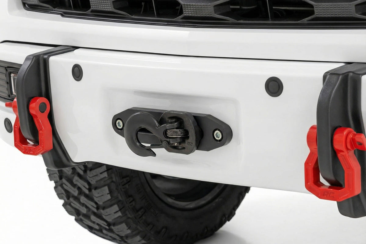 Rough Country - Front FXS Bumper - 12000S - GAZ Summit White - Chevy Silverado 1500 (23-26) - 13007-GAZ