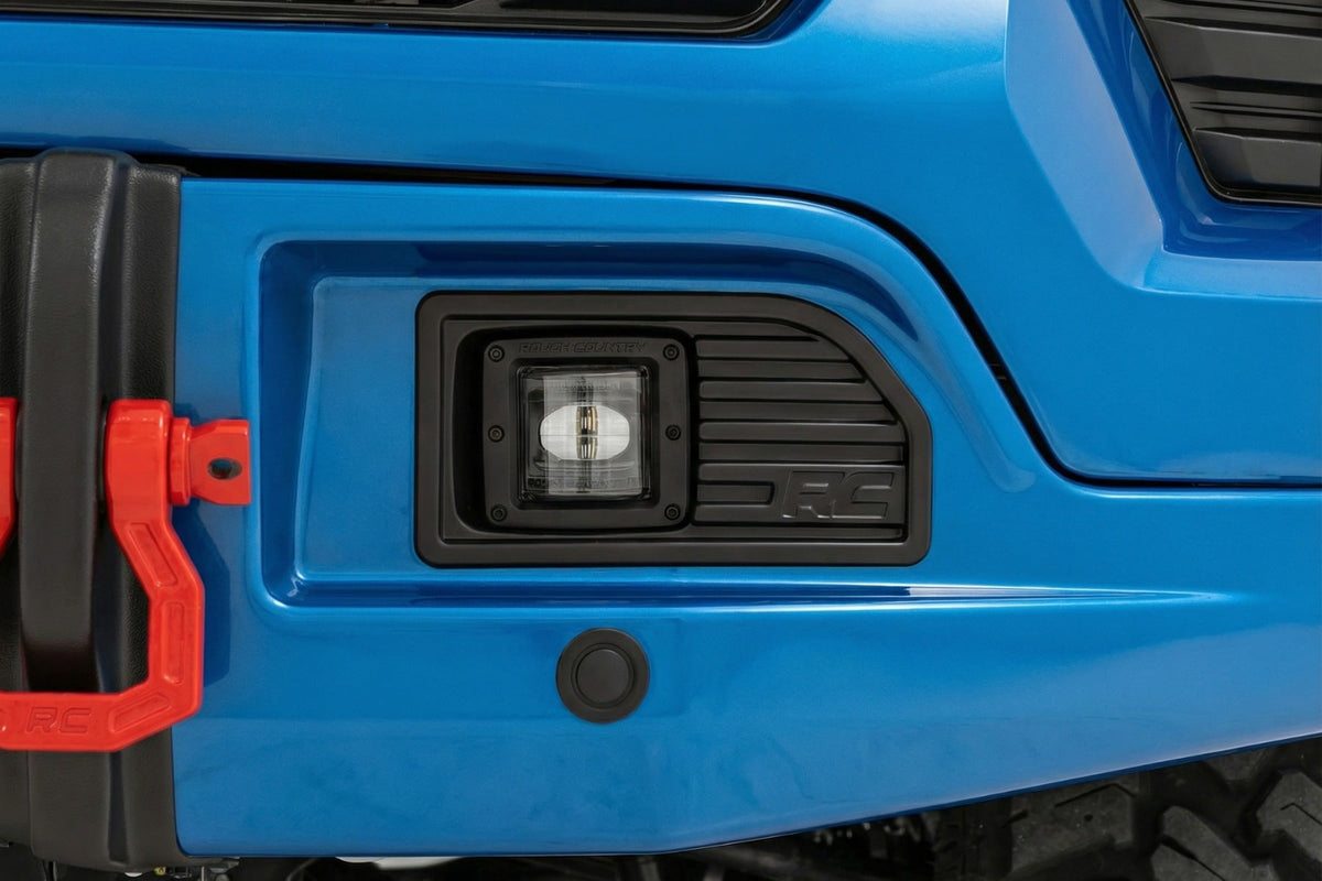 Rough Country - Front FXS Bumper - 12000S - GA0 North Sky Blue - Chevy Silverado 1500 (23-26) - 13007-GA0