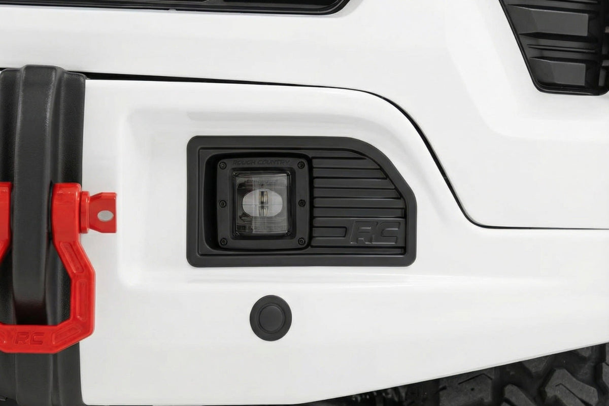 Rough Country - Front FXS Bumper - 12000S - GAZ Summit White - Chevy Silverado 1500 (23-26) - 13007-GAZ