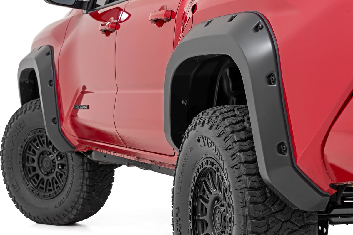Rough Country - Pocket Fender Flares - 4Z2 Mudbath - Toyota Tacoma 2WD/4WD (2024-2026) - F-T12421-4Z2