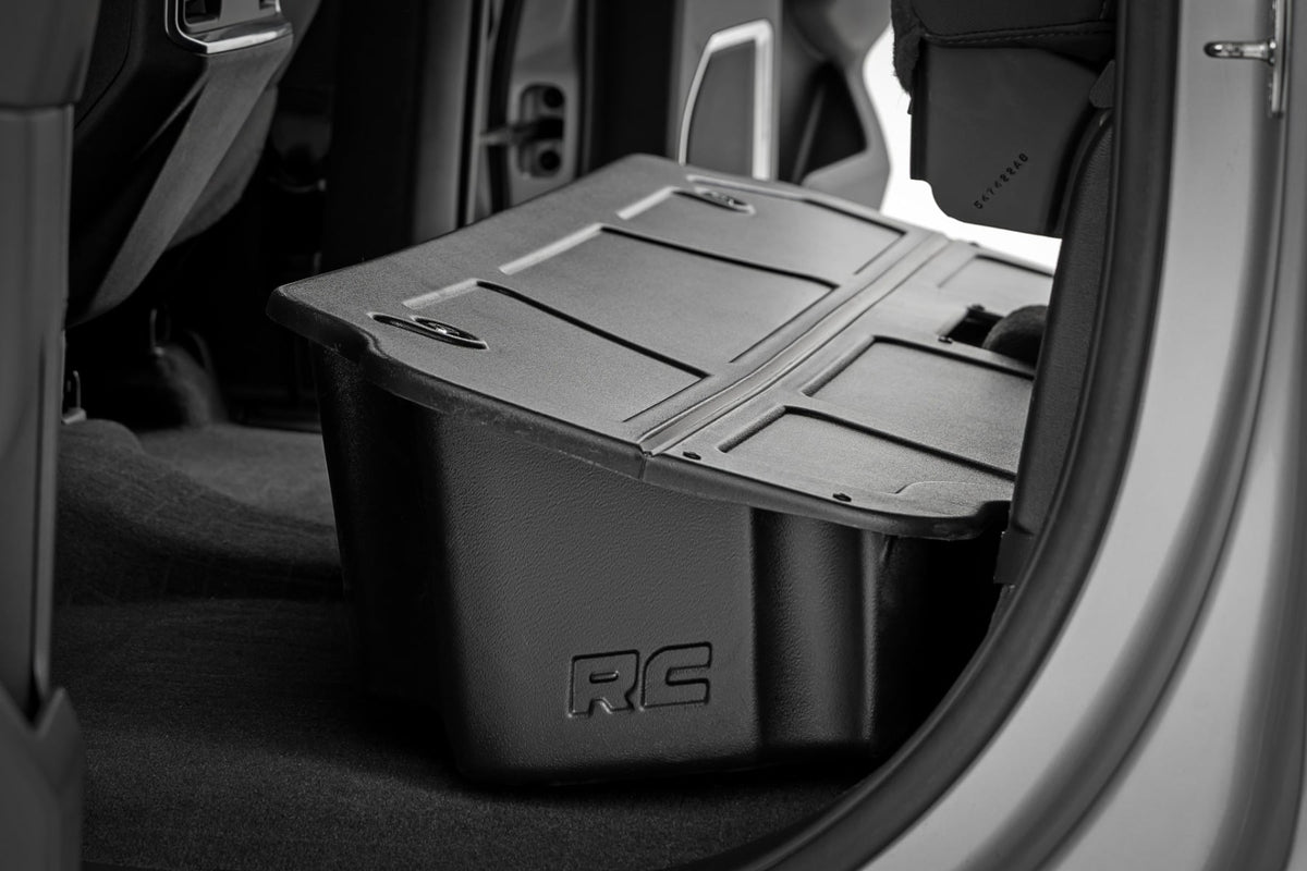 Rough Country - Under Seat Storage with Locking Lid - Double Cab - Chevy/GMC 1500/2500HD/3500HD (19-26) - RC0994