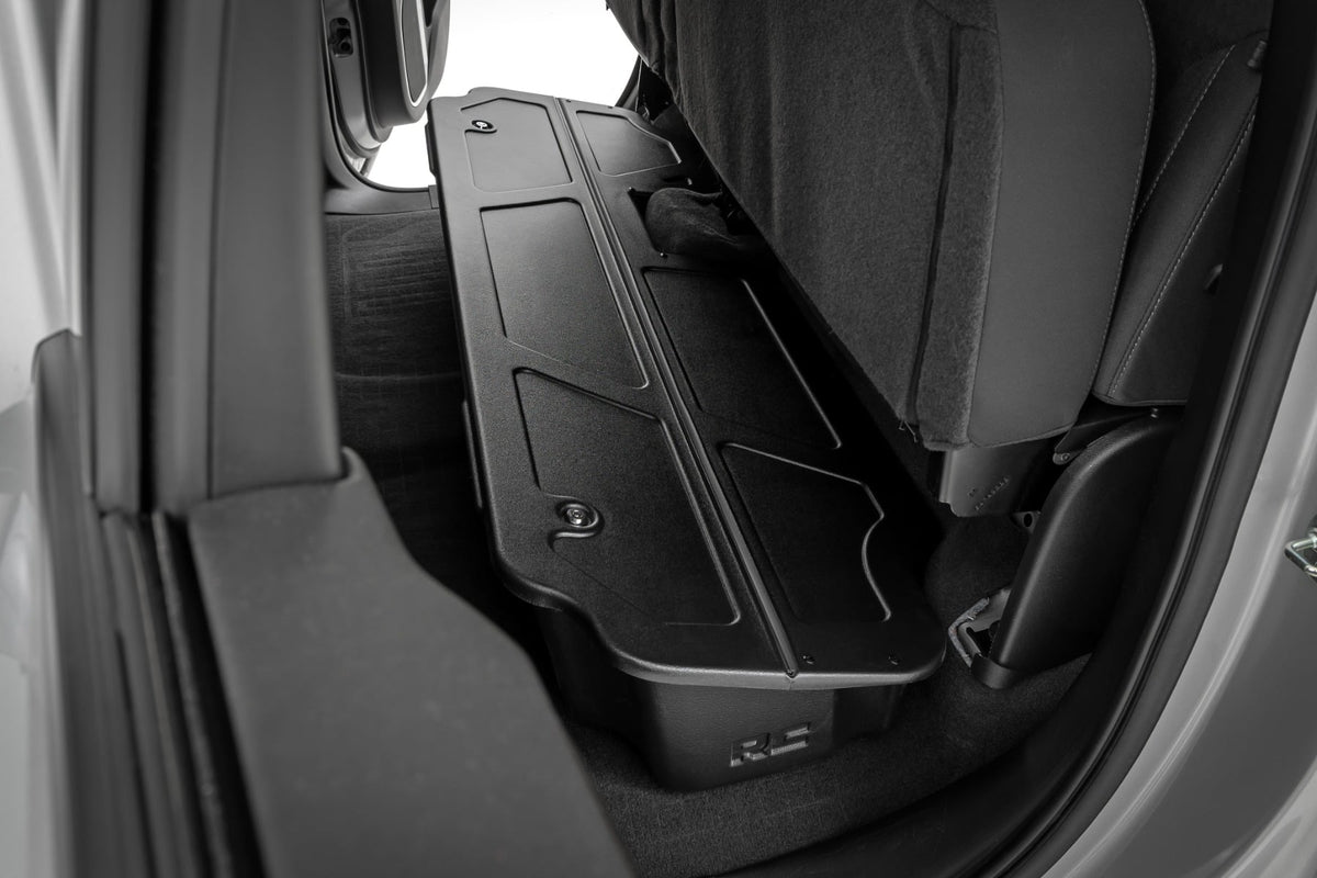 Rough Country - Under Seat Storage with Locking Lid - Double Cab - Chevy/GMC 1500/2500HD/3500HD (19-26) - RC0994