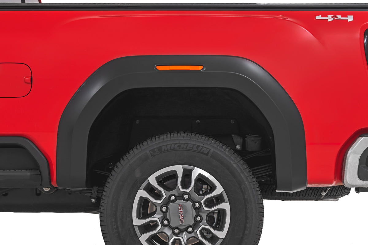 Rough Country - Fender Flares - Sport - GBA Black - GMC Sierra 2500 HD/Sierra 3500 HD (20-25) - S-G11912-GBA by Rough Country