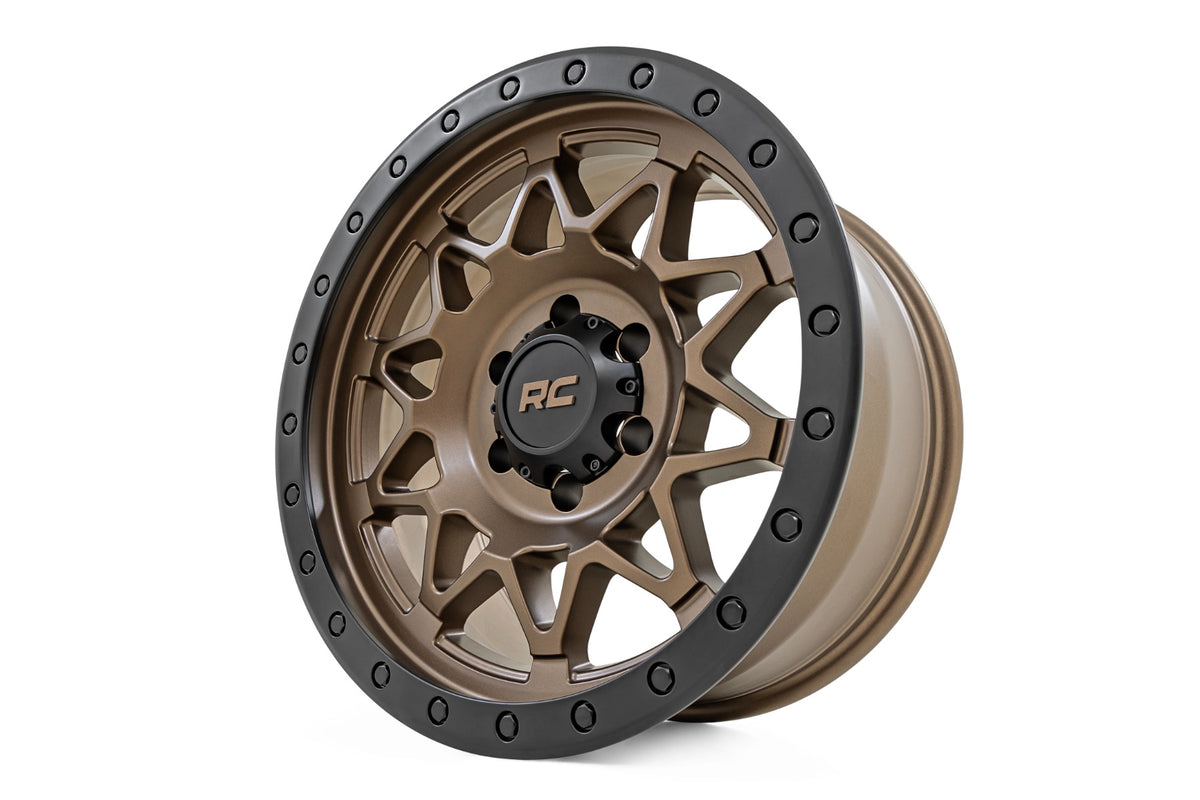 Rough Country 78 Series Wheel/Simulated Beadlock/Bronze/Black/18x9/5x5/0mm - 78180918 by Rough Country - detail view