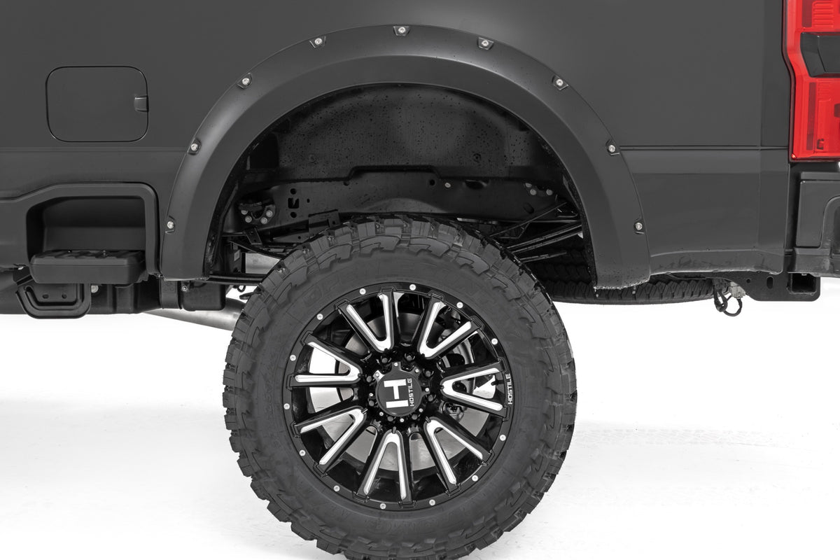 Rough Country - Pocket Fender Flares - YZ Oxford White - Ford F-250/F-350 Super Duty (23-25) - F-F20231-YZ by Rough Country -