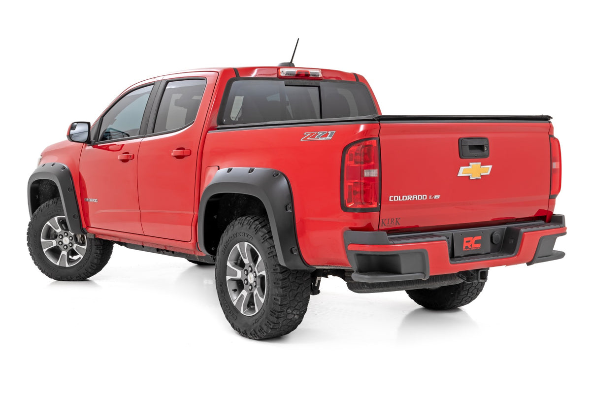 Rough Country - Pocket Fender Flares - GAN Silver Ice - Chevy Colorado 2WD/4WD (2015-2022) - F-C11511A-GAN for 2015-2022 Chev