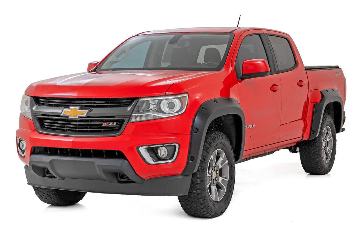 Rough Country - Pocket Fender Flares - GAN Silver Ice - Chevy Colorado 2WD/4WD (2015-2022) - F-C11511A-GAN for 2015-2022 Chev