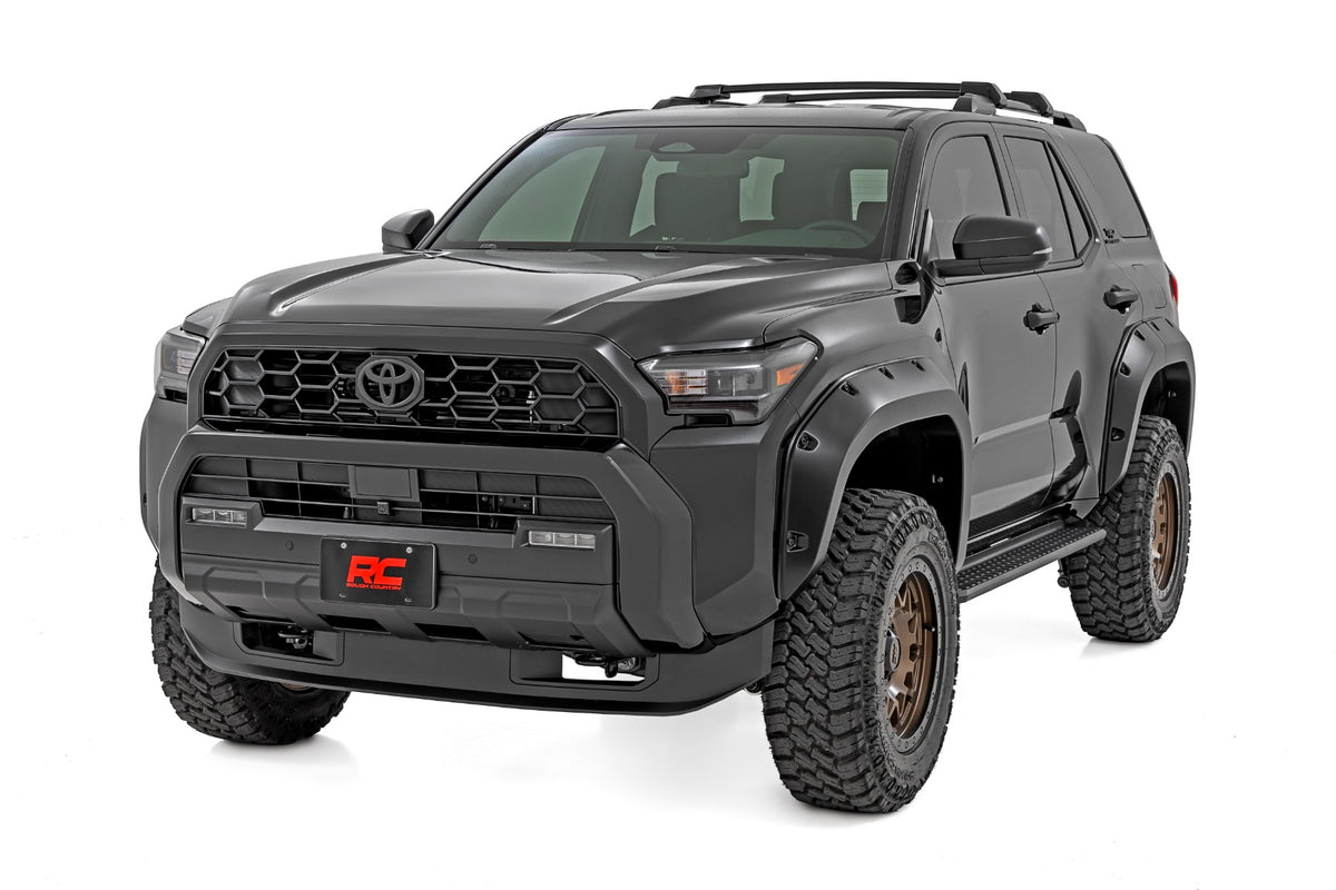 Rough Country - Fender Flares - 202 Gloss Black - Toyota 4Runner 2WD/4WD (2025) - F-T12511-202 by Rough Country - angle view