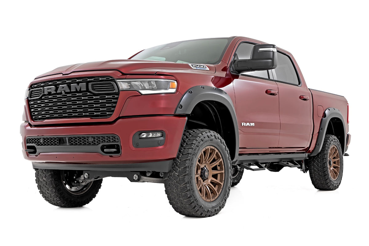 Rough Country - Pocket Fender Flares - PBJ Hydro Blue - Ram 1500 2WD/4WD (2025) - F-D319205-PBJ by Rough Country - installed 