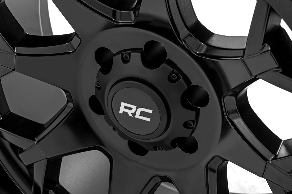 Rough Country - Rough Country 80 Series Wheel - One-Piece - Semi Gloss Black - 20x10 - 5x5 - -19mm - 80201813A