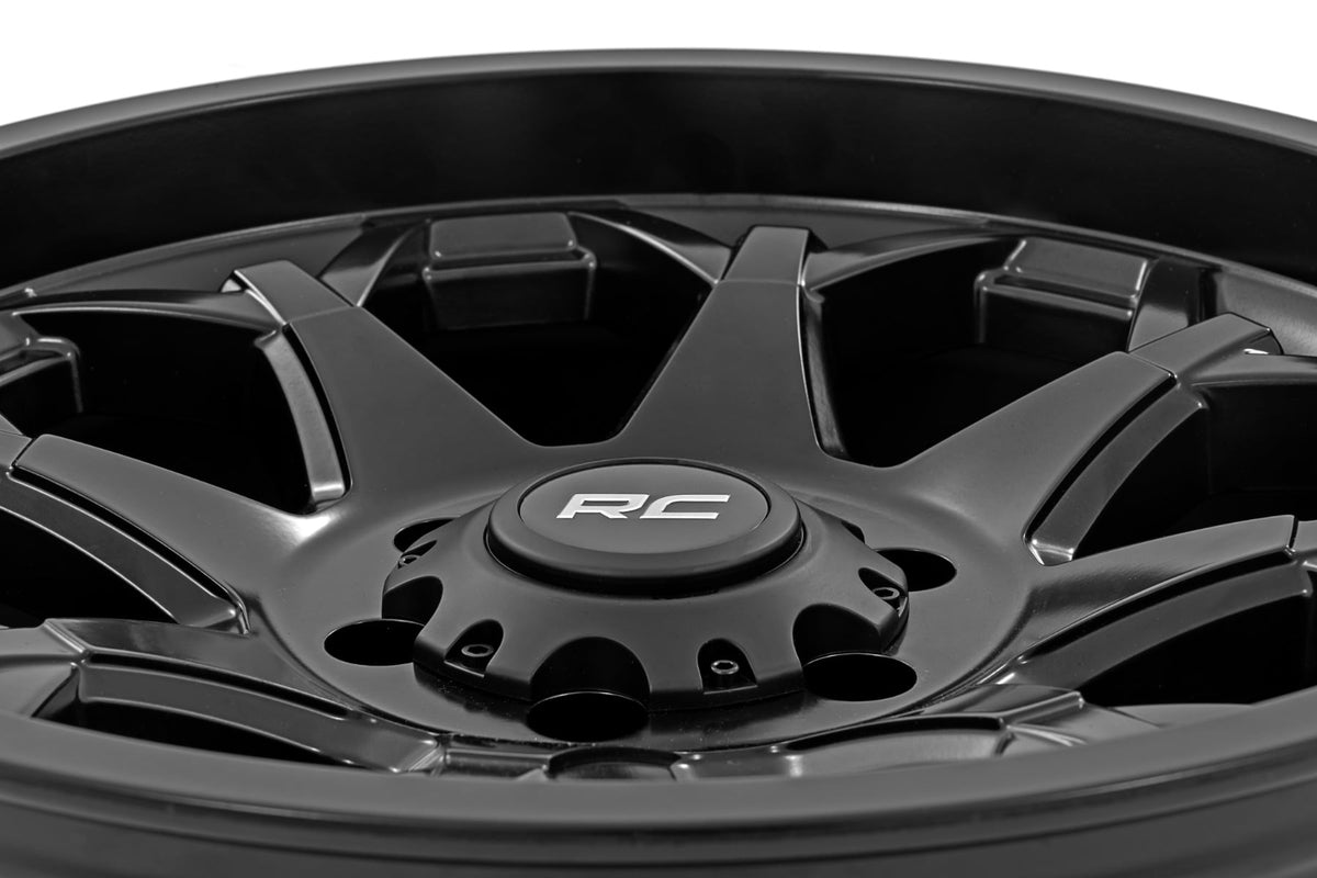 Rough Country - Rough Country 80 Series Wheel - One-Piece - Semi Gloss Black - 20x10 - 5x5 - -19mm - 80201813A