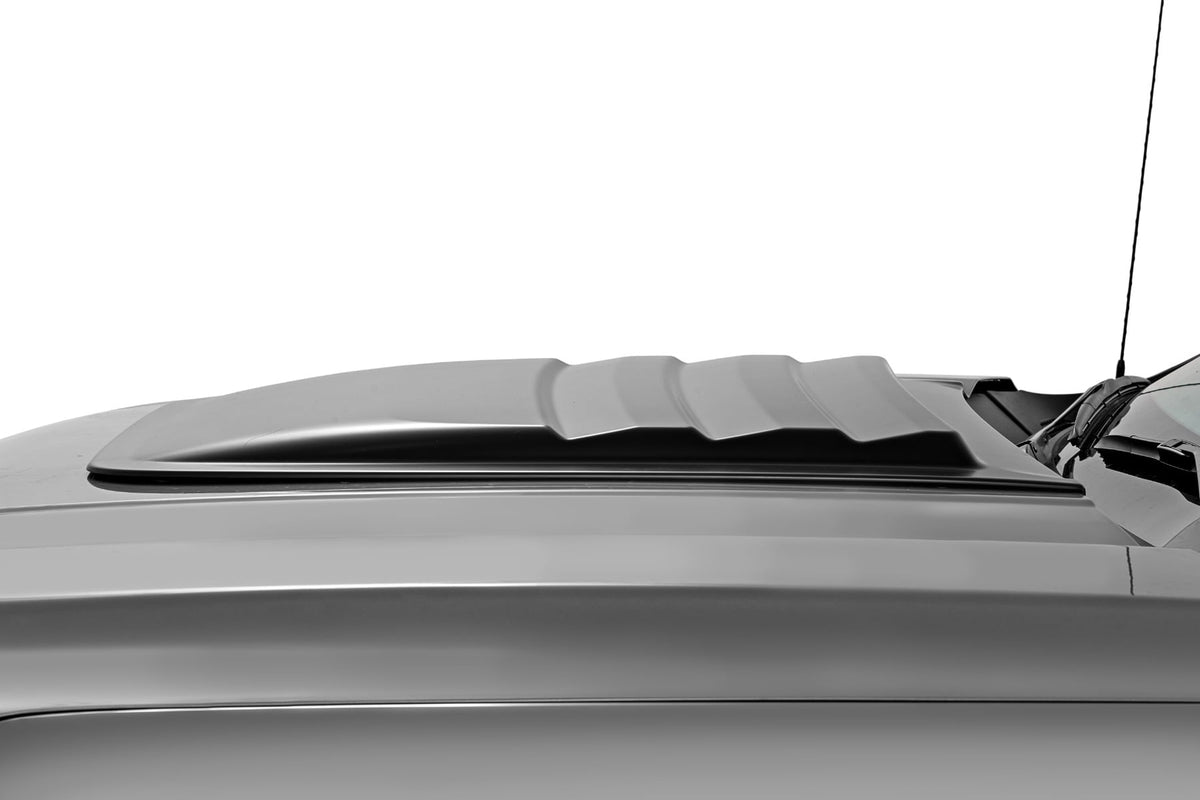 Rough Country - Hood Scoop - GAZ Summit White - GMC Sierra 1500 2WD/4WD (2019-2025) - HS40010-GAZ for 2019-2024 GMC Sierra 15