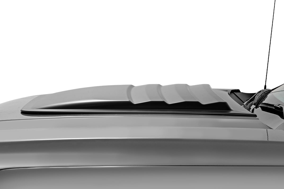 Rough Country - Hood Scoop - G1K Stone Blue - GMC Sierra 1500 2WD/4WD (2019-2025) - HS40010-G1K for 2019-2024 GMC Sierra 1500
