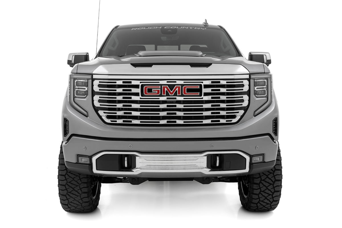Rough Country - Hood Scoop - G1K Stone Blue - GMC Sierra 1500 2WD/4WD (2019-2025) - HS40010-G1K for 2019-2024 GMC Sierra 1500