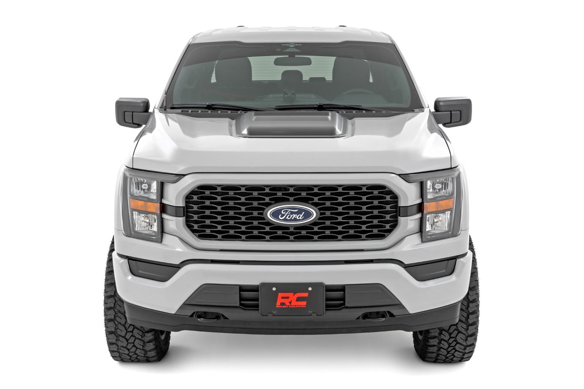 Rough Country - Hood Scoop - M7 Carbonized Gray - Ford F-150 2WD/4WD (2021-2026) - HS30010-M7