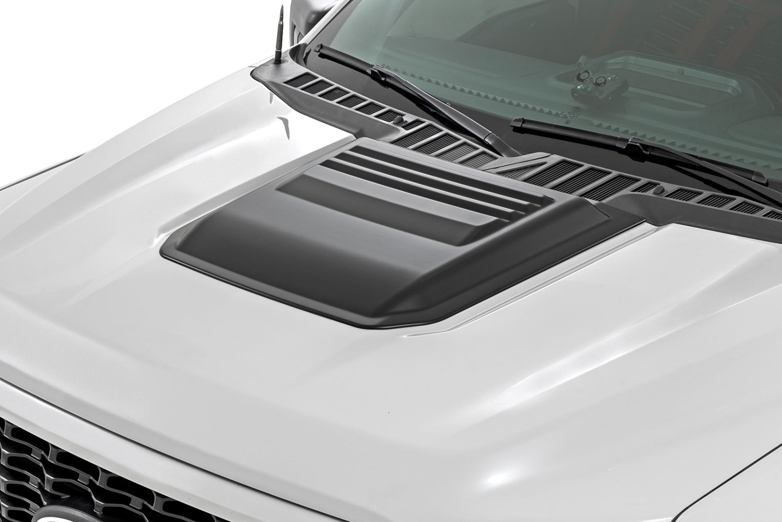 Rough Country - Hood Scoop - M7 Carbonized Gray - Ford F-150 2WD/4WD (2021-2026) - HS30010-M7