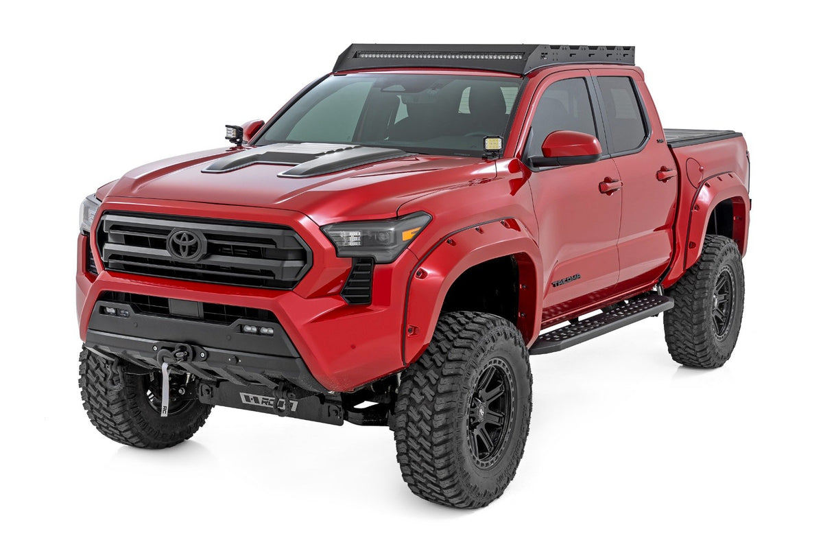 Rough Country - Hood Scoop - 202 Gloss Black - Toyota 4Runner (2025)/Tacoma (24-25) - HS80010-202 for 2019-2024 Toyota Tacoma