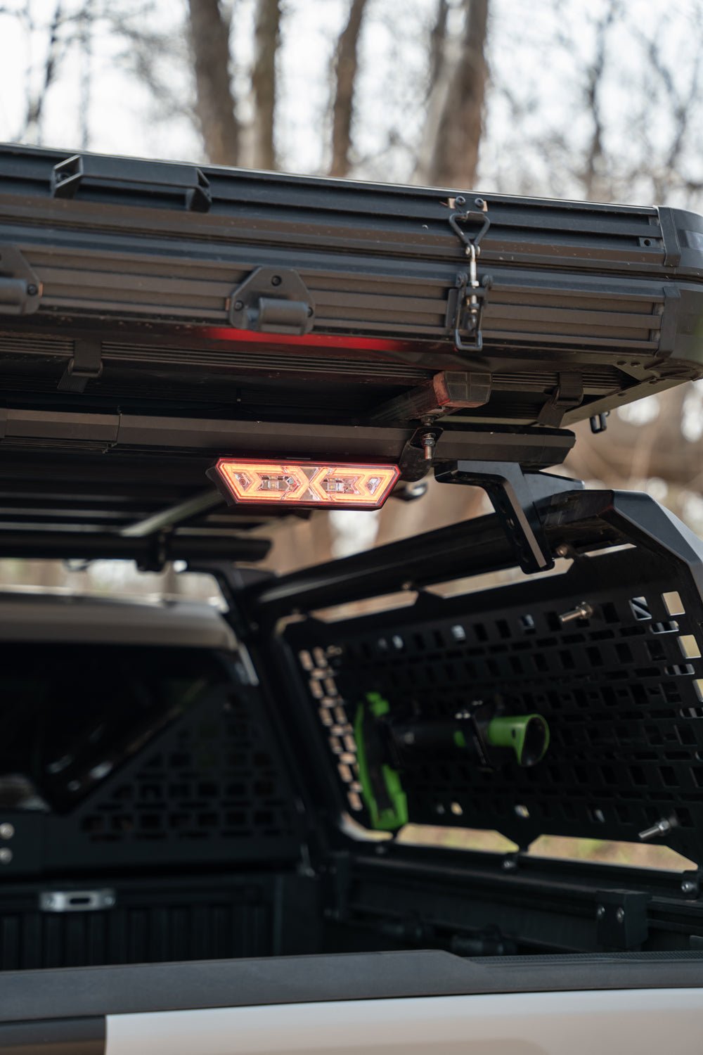 AlphaRex Arrow-X  Universal Multi-Functional Off-Road L.E.D Chase Light - Black - 940020 by AlphaRex - side view