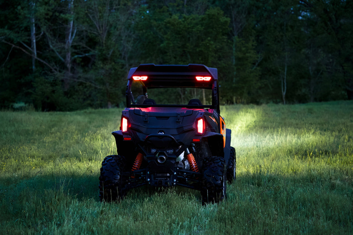 AlphaRex Arrow-X  Universal Multi-Functional Off-Road L.E.D Chase Light - Black - 940020 by AlphaRex - angle view
