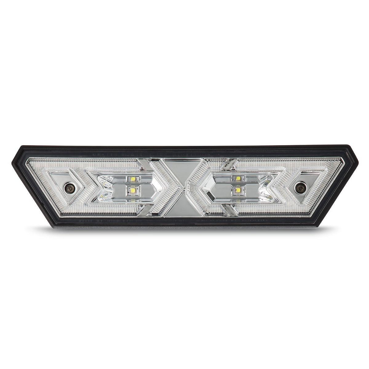 AlphaRex Arrow-X  Universal Multi-Functional Off-Road L.E.D Chase Light - Clear - 940021 by AlphaRex - angle view