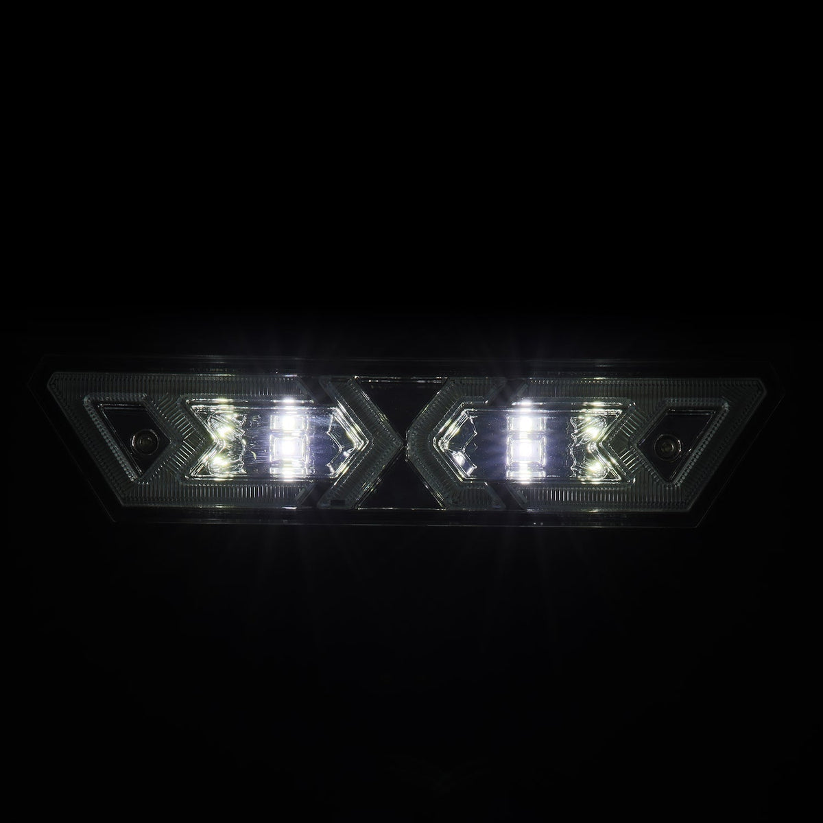 AlphaRex Arrow-X  Universal Multi-Functional Off-Road L.E.D Chase Light - Clear - 940021 by AlphaRex - side view
