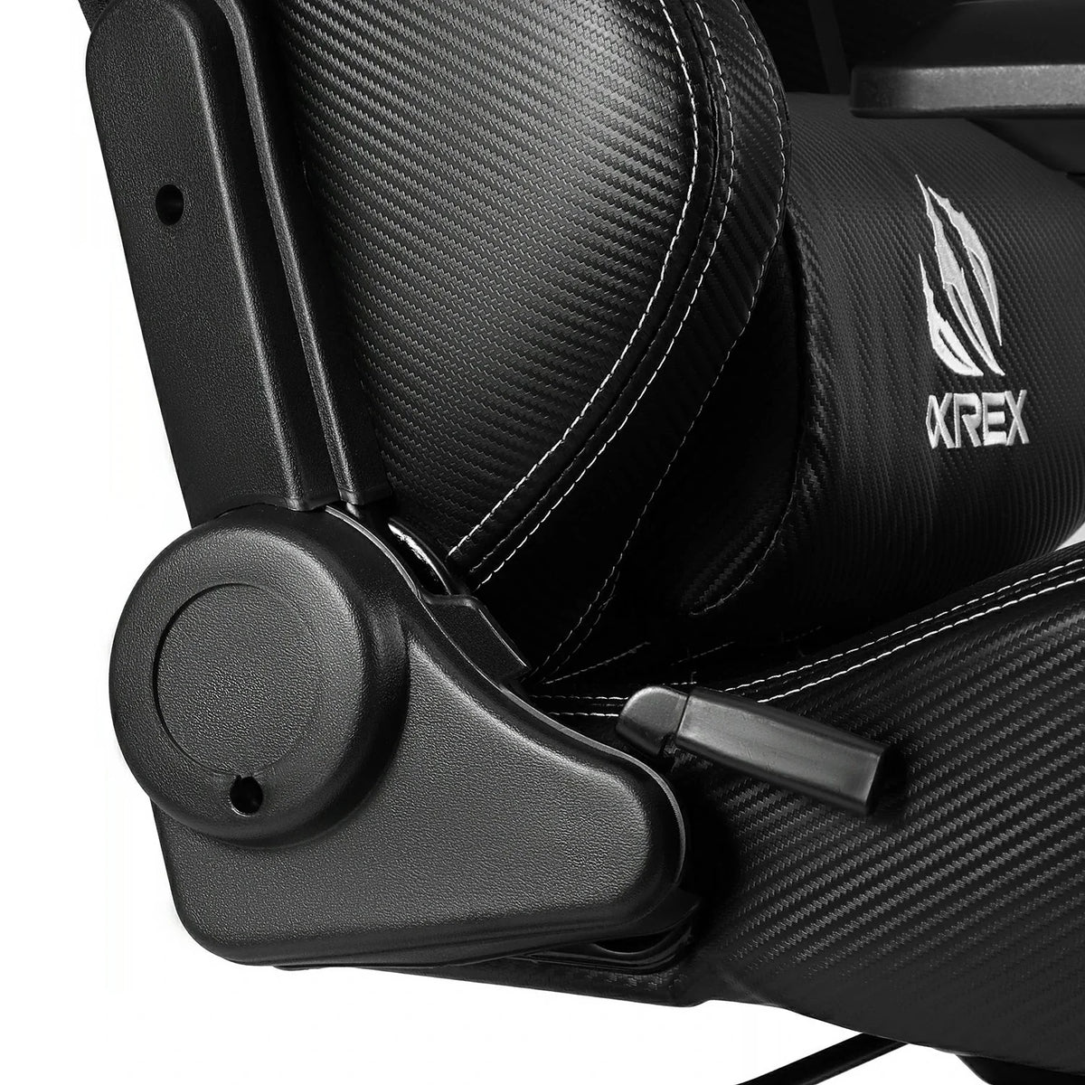 AlphaRex Carbon Fiber Look Racing Style Gaming Reclining Ergonomic Chair - 900168 by AlphaRex - additional view