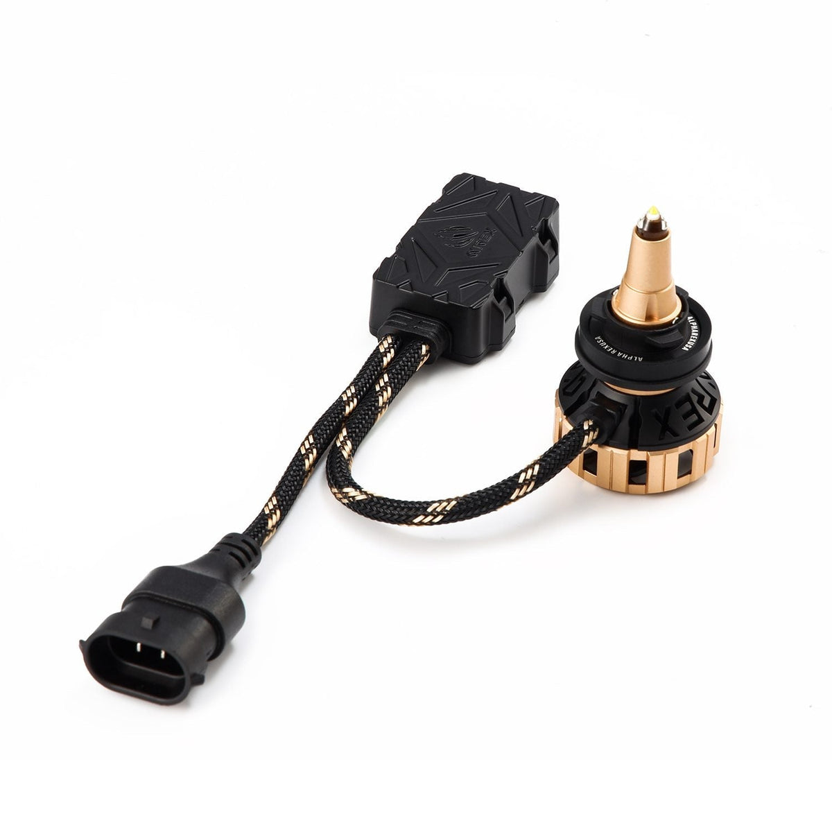 AlphaRex Gold Ammo Panoramic LED Light Bulbs - H7 - 110008 by AlphaRex - detail view