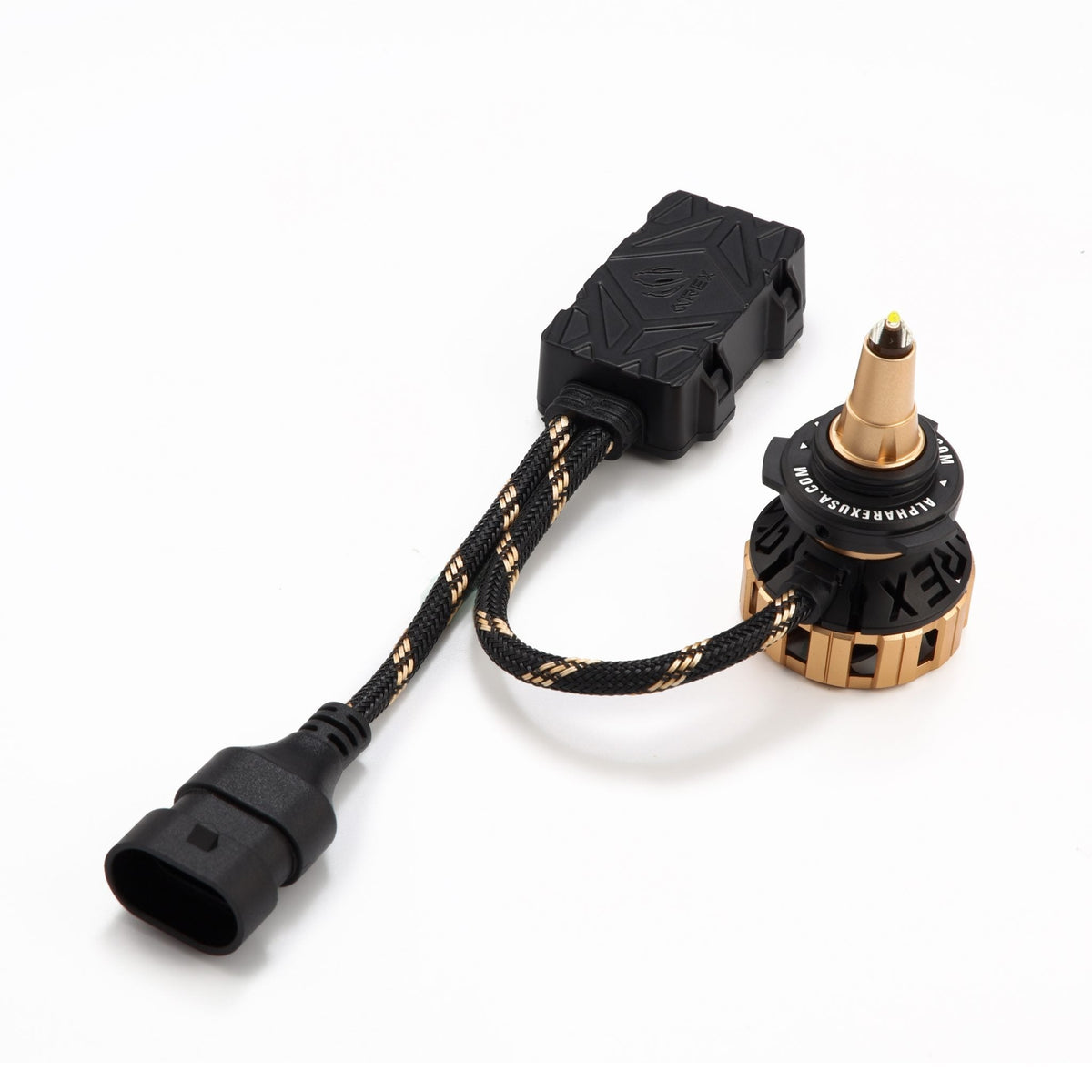AlphaRex Gold Ammo Panoramic LED Light Bulbs - H11 - 110012 by AlphaRex - installed view