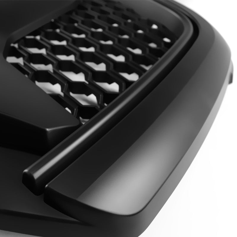 Spec-D Tuning - 2013-2018 Dodge RAM 1500 Matte Black ABS Rebel Style Honeycomb Mesh Grille - HG-RAM1315BB-GL