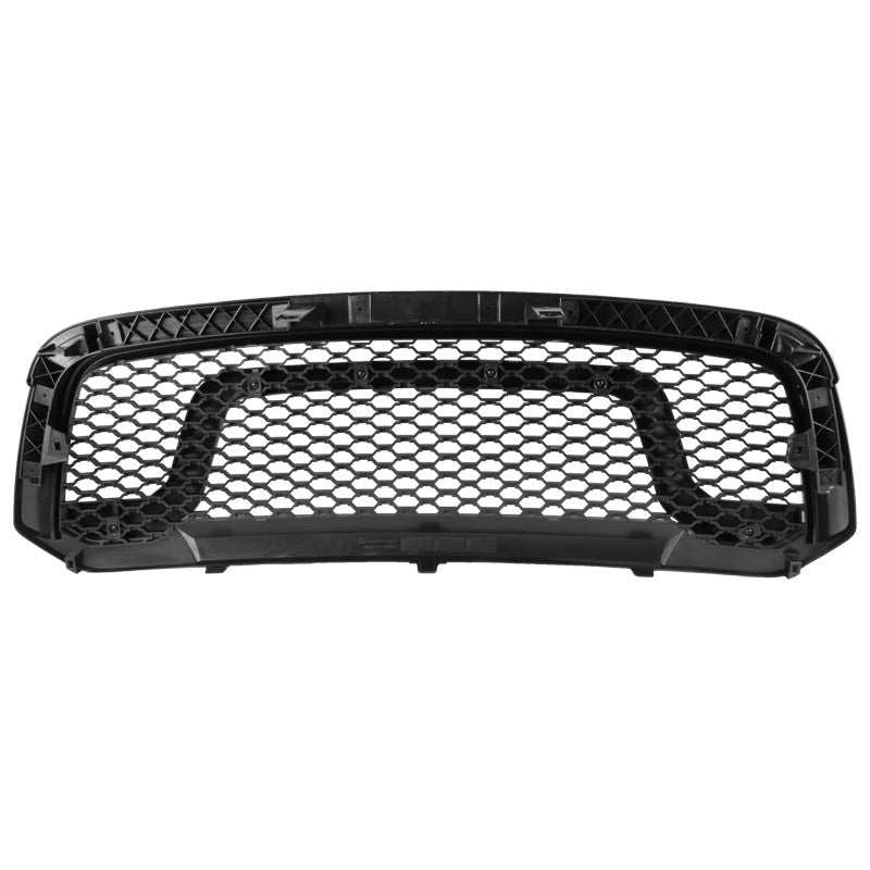 Spec-D Tuning - 2013-2018 Dodge RAM 1500 Matte Black ABS Rebel Style Honeycomb Mesh Grille - HG-RAM1315BB-GL