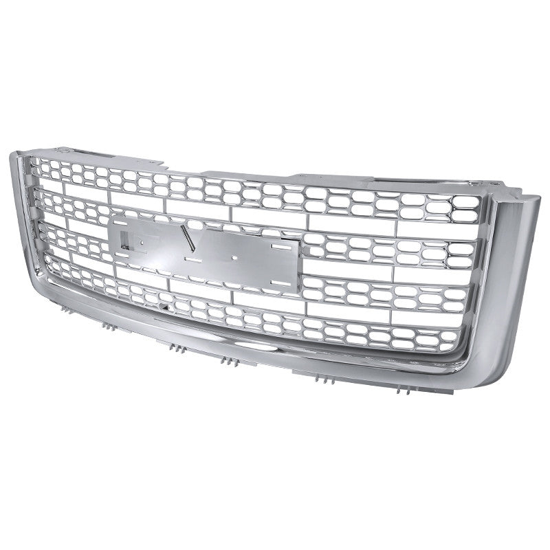 Spec-D Tuning - 2007-2013 GMC Sierra 1500 Chrome ABS Mesh Grille - HG-GMC07CV2
