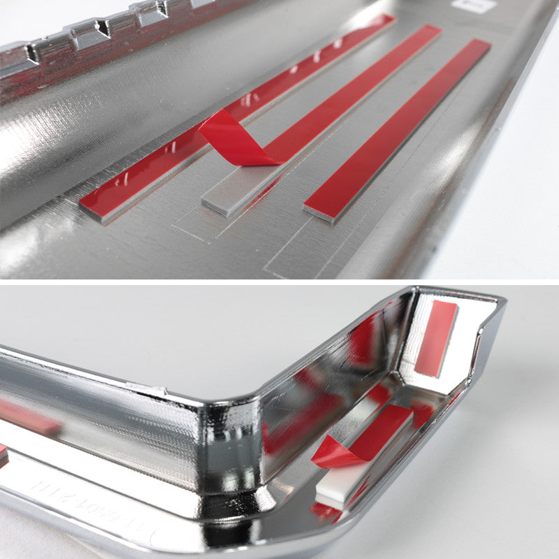 Spec-D Tuning - 2011-2016 Ford F-250/F-350/F-450/F-550 SuperDuty Chrome ABS Grille Overlay - HG-F25011C-MD-GL