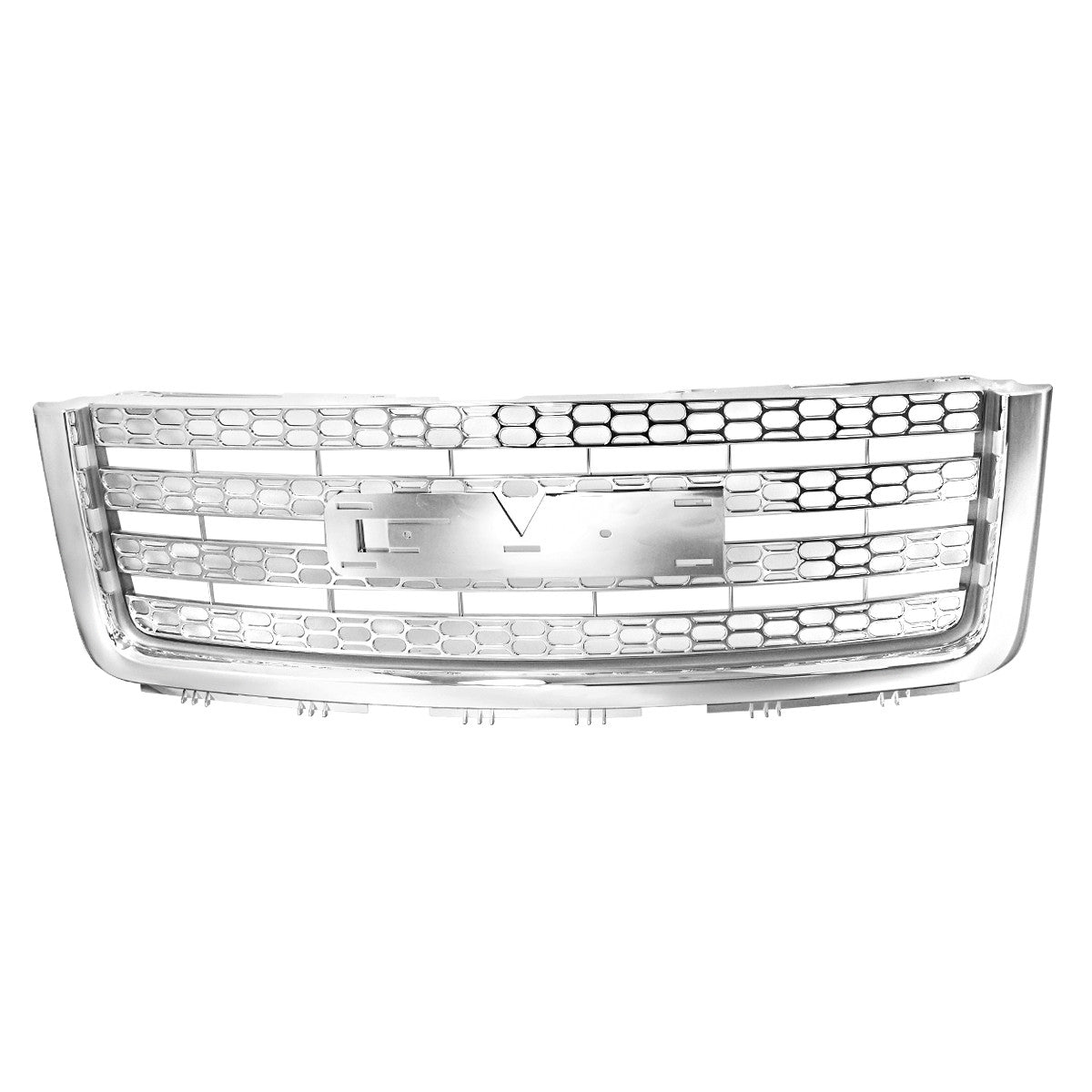 Spec-D Tuning - 2007-2013 GMC Sierra 1500 Chrome ABS Mesh Grille - HG-GMC07CV2