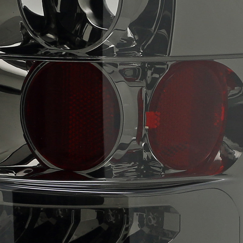 Spec-D Tuning - 2007-2014 Chevrolet Silverado LED Tail Lights (Chrome Housing/Smoked Lens) - LT-SIV07GLED-TM