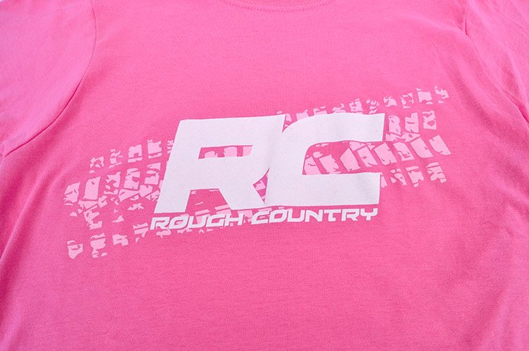 Rough Country T-Shirt - Women Fts Fit - Pink - Size S - 84067 by Rough Country - angle view