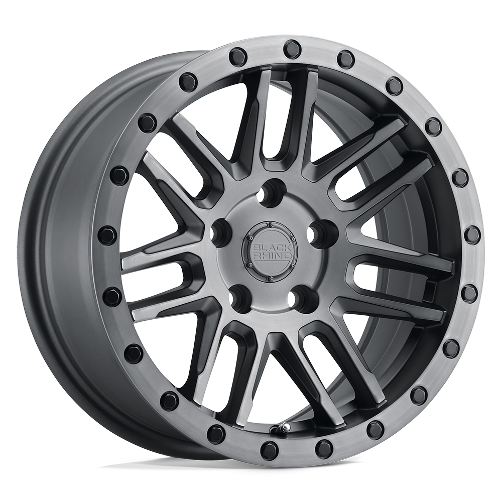 Black Rhino Hard Alloys Arches 20X9.5 6X114.3 +12MM Matte Brushed Gunmetal Blk Blt