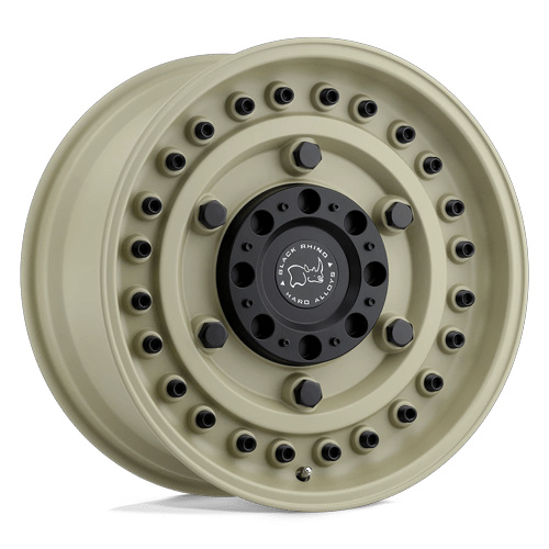 Black Rhino Hard Alloys Armory 17X9.5 BLANK +6MM Desert Sand