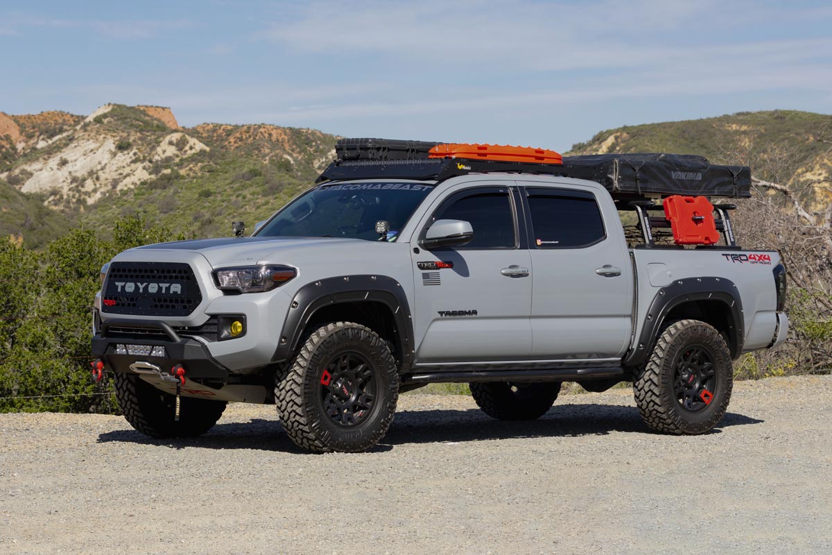 Rough Country - Fender Flares - Defender - 089 Wind Chill - Toyota Tacoma 2WD/4WD (2016-2023) - A-T11621-089 for 2016-2023 To