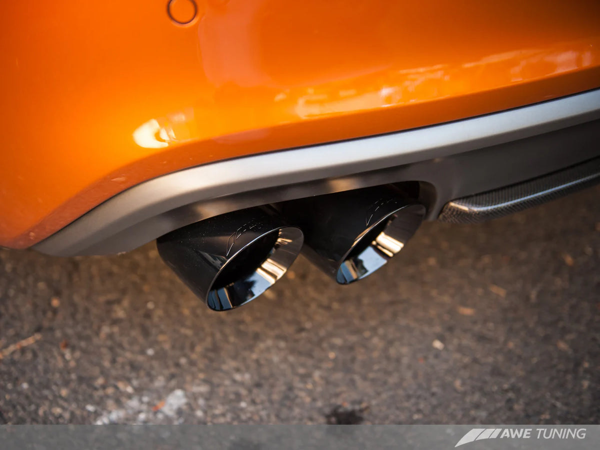 AWE Tuning Audi B8.5 S5 3.0T Track Edition Exhaust - Chrome Silver Tips (102mm) - 3010-42052