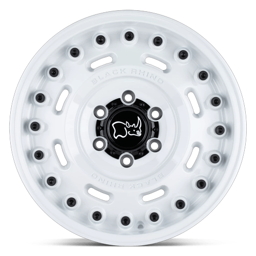 Black Rhino Hard Alloys Axle 20X9.5 6X139.7 -18MM Gloss White
