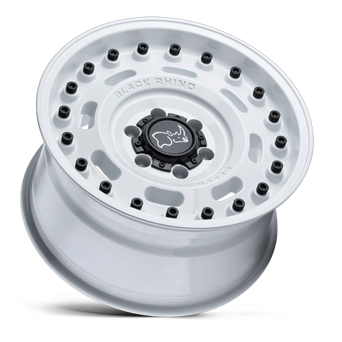Black Rhino Hard Alloys Axle 20X9.5 6X139.7 -18MM Gloss White
