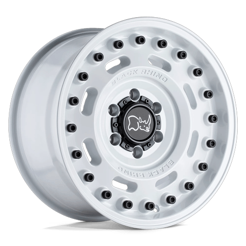 Black Rhino Hard Alloys Axle 20X9.5 6X139.7 -18MM Gloss White