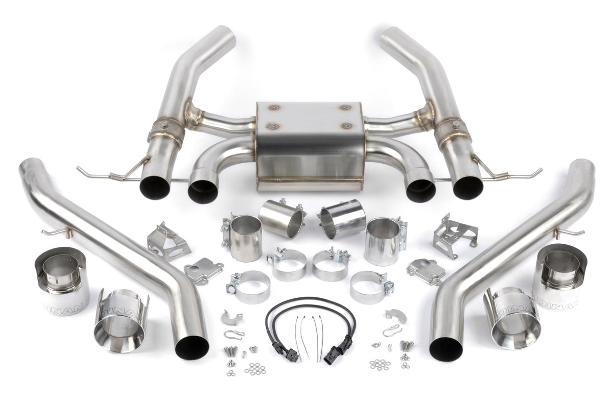 Dinan - Valved Axle-Back Exhaust - 2021-2026 BMW M3/M4 - D660-0093