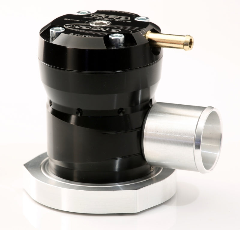 GFB Mach 2 TMS Recirculating Diverter Valve - Nissan Silvia/200SX (S14-S15) - T9104 for 1995-1998 Nissan 240SX - angle view
