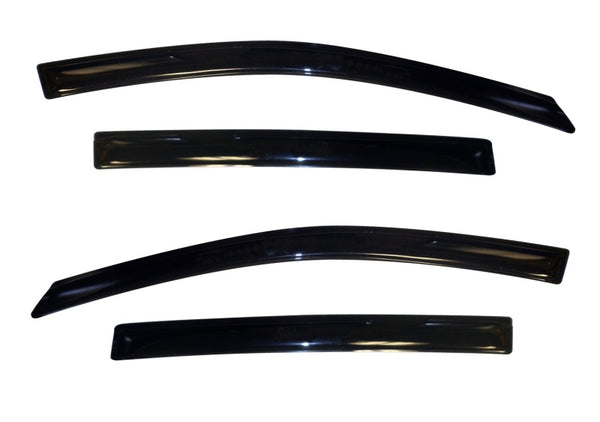 AVS 12-18 Chevy Sonic Hatch (5 Door) Ventvisor Outside Mount Window Deflectors 4pc - Smoke - 94639 for 2012-2020 Chevrolet So