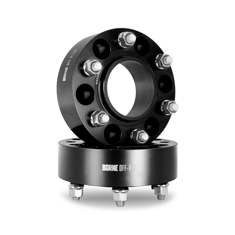 Borne Off-Road Wheel Spacers - 6x135 - 87.1 - 38 - M14 - Black - BNWS-007-380BK