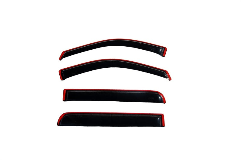 AVS 06-08 Lincoln Mark LT Ventvisor In-Channel Front &amp; Rear Window Deflectors 4pc - Smoke - 194443