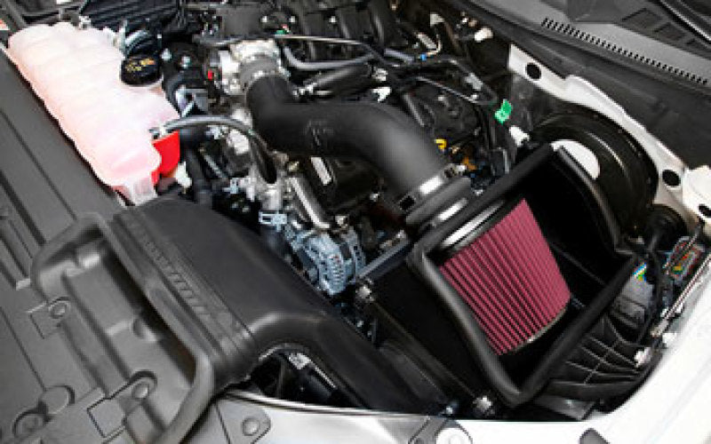 K&N 15-16 Ford F150 V6-3.5L 57 Series FIPK Performance Intake Kit - 57-2596 for 2015-2016 Ford F 150 - angle view
