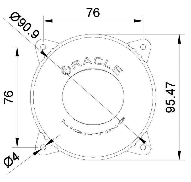 Oracle 95mm 15W High Beam LED Emitter - 6000K SEE WARRANTY - 5822-001